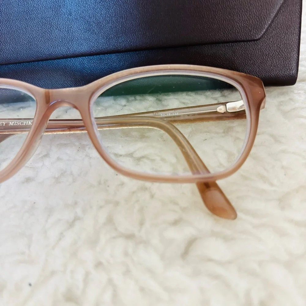 Badgley Mischka Brown w/ glittery sides Glasses Frame Only with Black Case